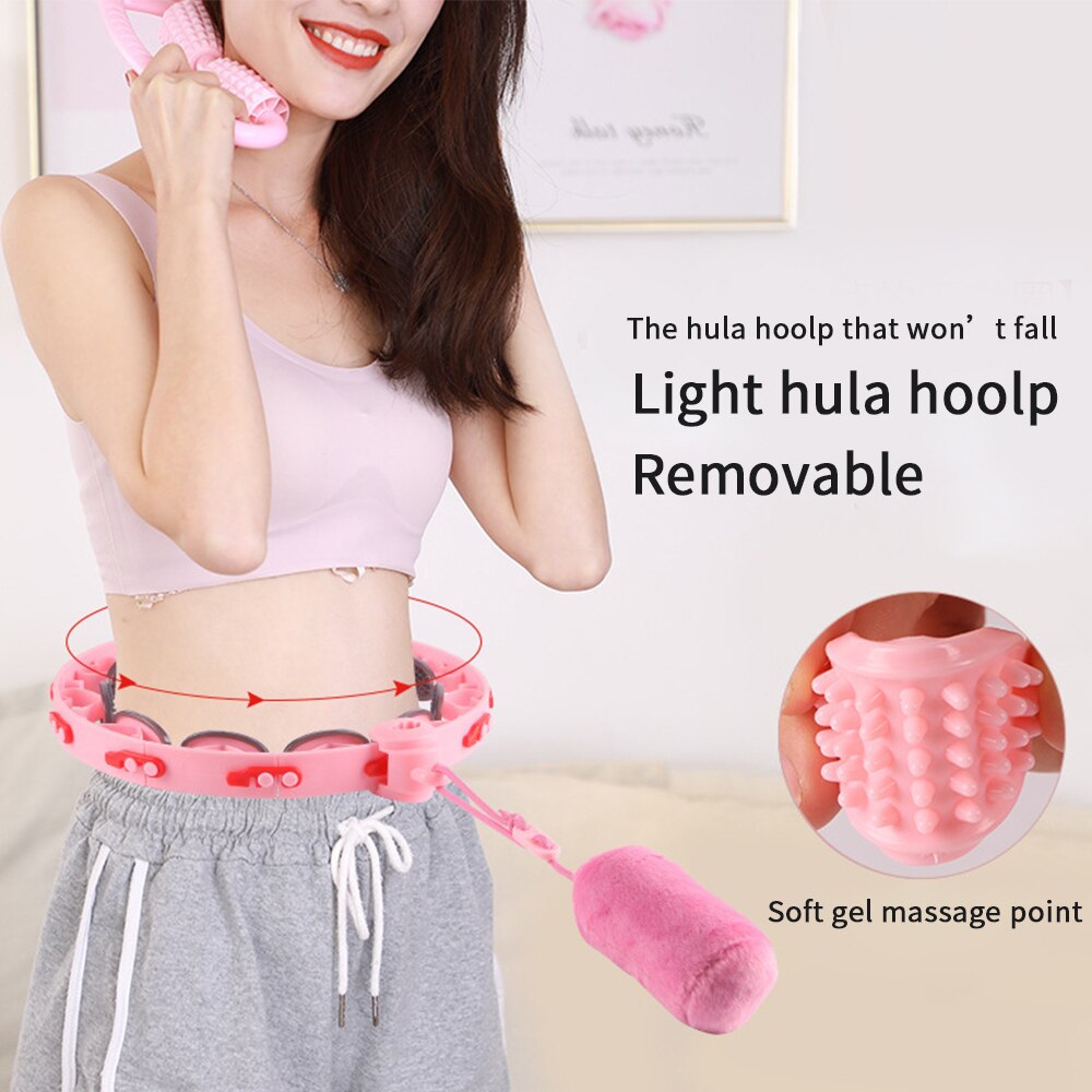 Removable Intelligent Recording Fitness Circle Suitable For Adults & Children Fitness Slimming Circle Portable Hoop 60-110cm