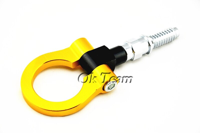 Europæisk model bil auto trailer ring øje trækkrog bugsering foran gyldne trækkrog trækkrog til universal