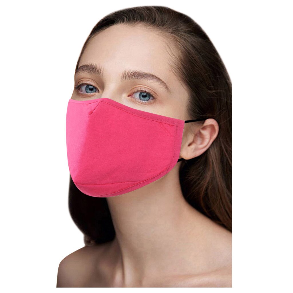 Mode Stofkap Effen Kleur Maskers Wasbaar Sneldrogend Katoen Maskers Voor Volwassenen Comfortabel En Zacht Maskers Суперобложка 1 stuks: D