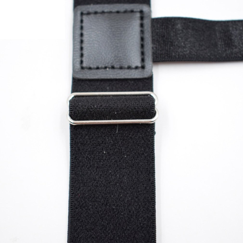 Europese Amerikaanse mannen Shirt Anti-Rimpel Been Ring Kousenband Clip Nylon Hoge Elastische Dikke Jarretellegordel Sc- J