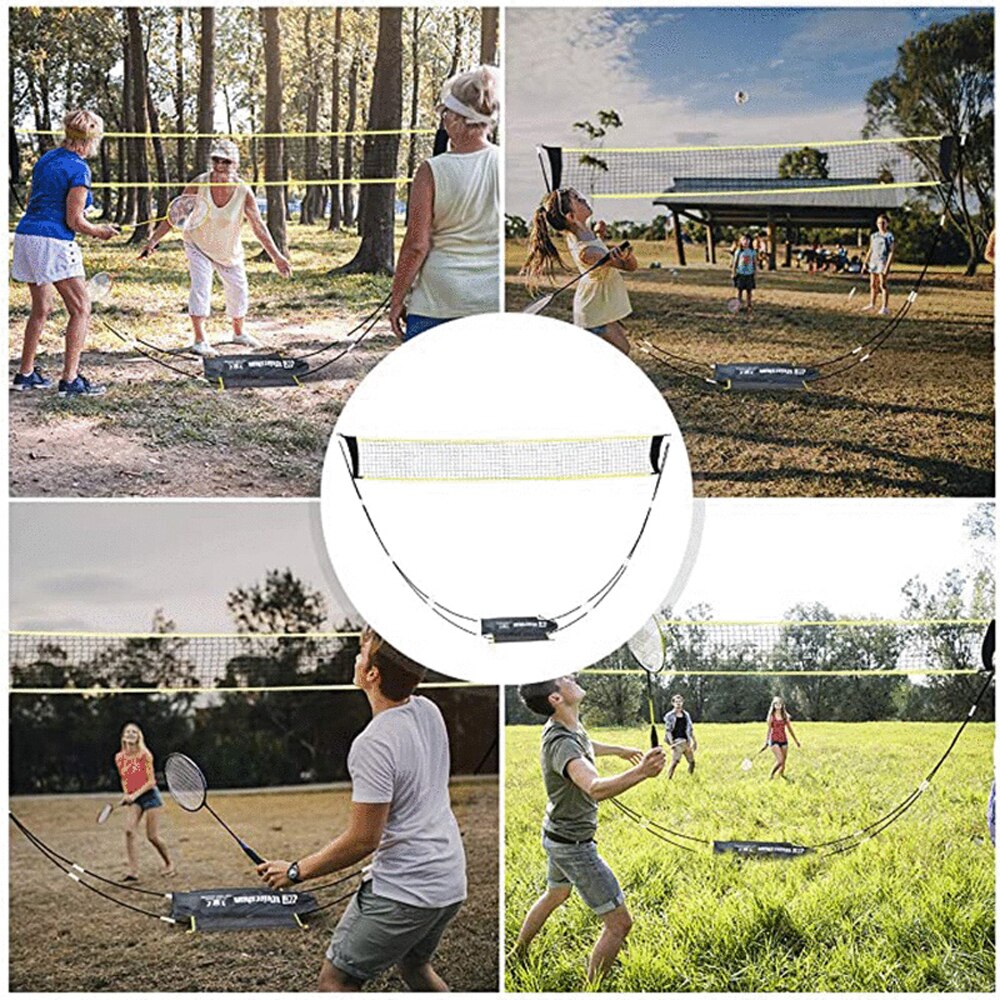 Filet de Badminton pliable de Tennis de Volleyball de filet de Badminton portatif