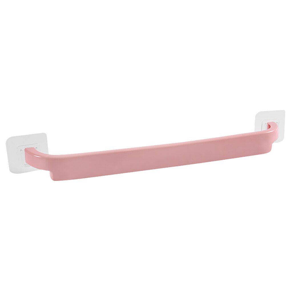 Toallero portátil montado en la pared, estante de toalla de baño, soporte de rollo, gancho colgante, organizador de baño, , 1 ud.: Pink