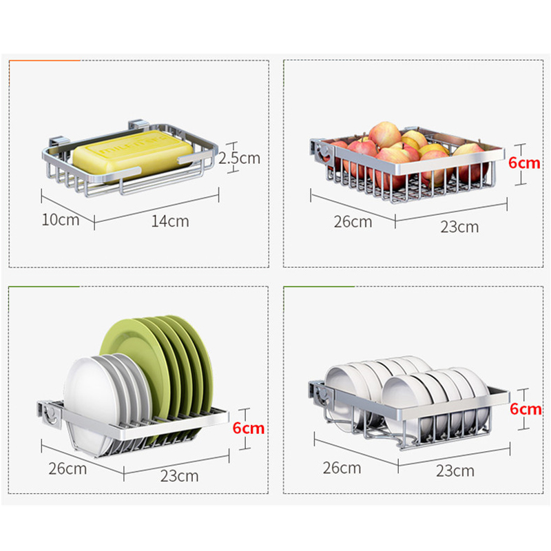 304 Roestvrijstalen Keuken Plank Rack Drogen Drain Opslag Houders Keuken Schaaltje Bestek Cup Afvoer Rack Keuken Organizer