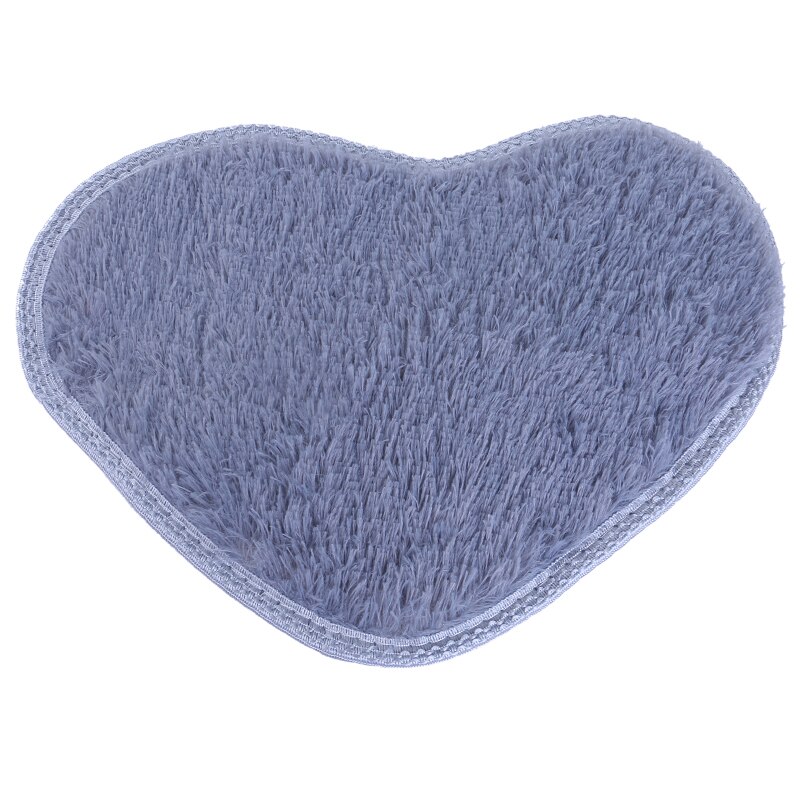 Shaggy tapijt wol imitatie pluizige matten kunstmatige schapenvacht harige mat hartvormige salontafel bed zonder pluis tapijt 30*40cm: G133972a