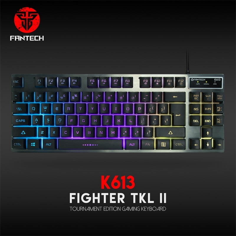 Fantech K613 Usb Game Backlit Keyboard 87-Key Wired Game Keyboard
