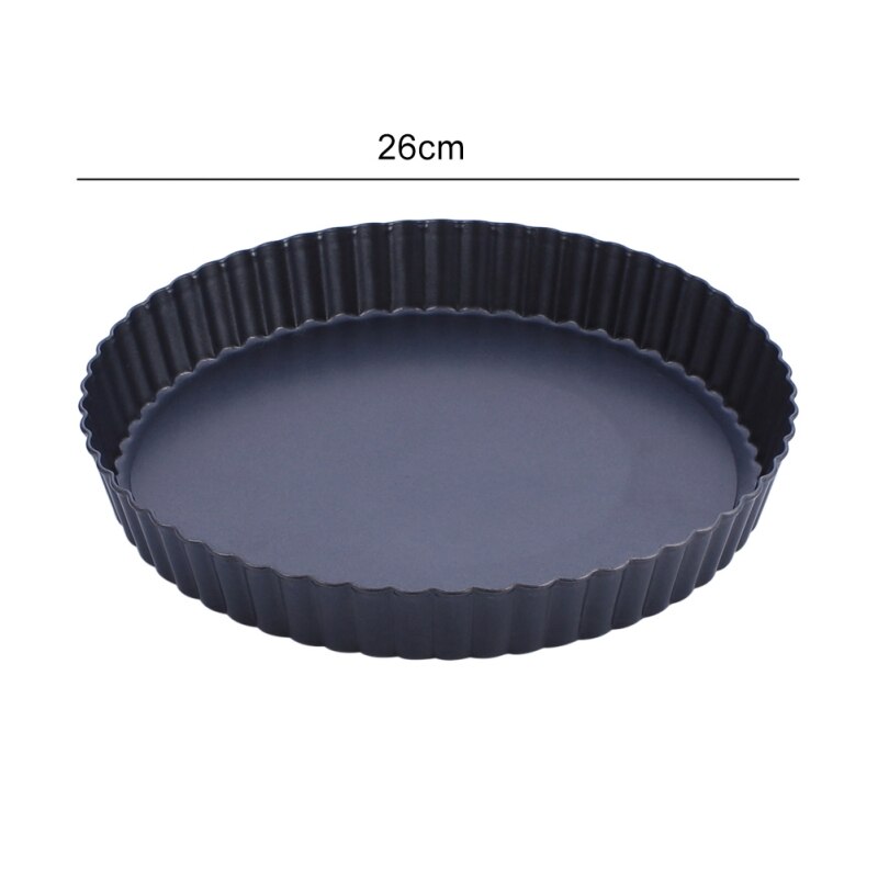 8/10/12 Inch Non-Stick Tart Pan Pie Pizza Pan Round Baking Quiche Pan Removable Loose Bottom Heavy Duty Bakeware Tools #6: 26x3cm