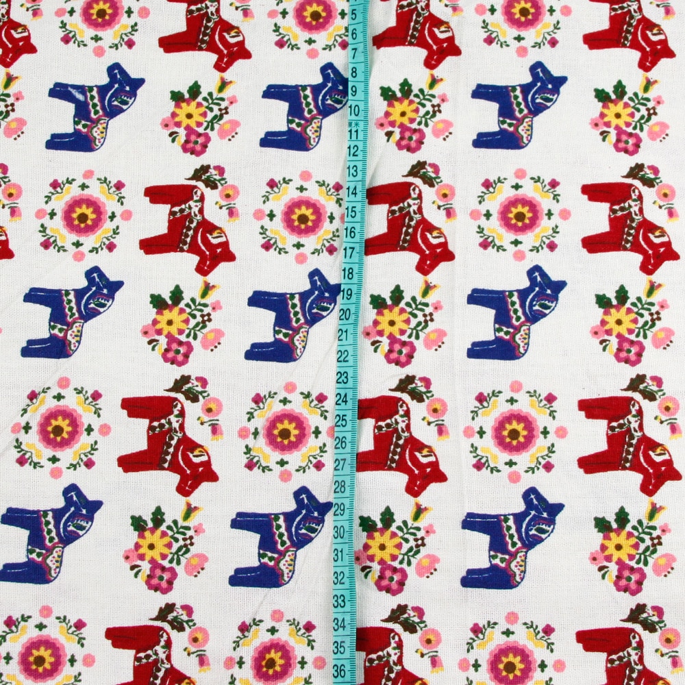 150cm x 50cm Horse Print DIY patchwork fabric cloth table cloth curtain cotton napkin linen cloth for child crafts home textile