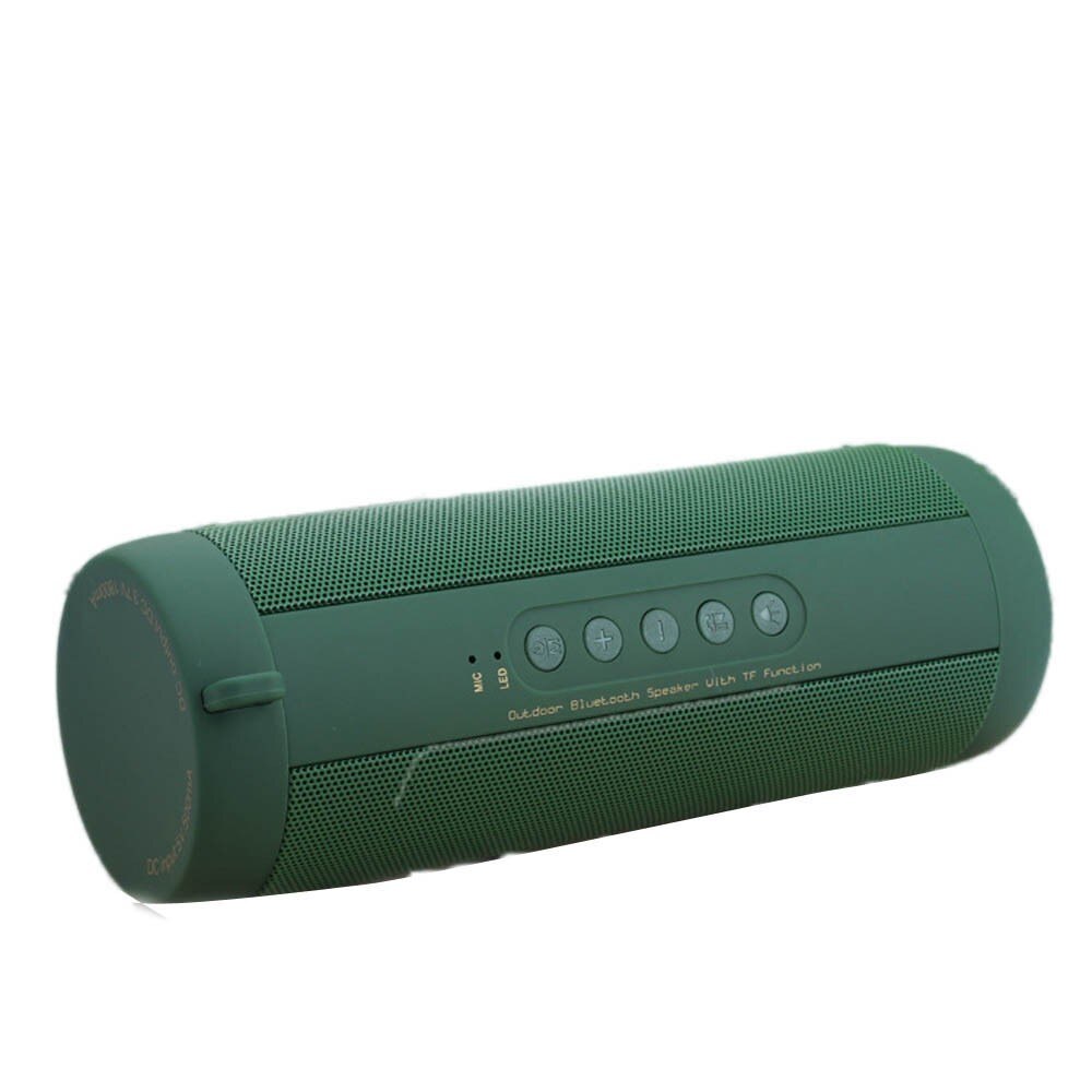super-Portable Bluetooth Speaker Waterproof Outdoor Column Speaker Wireless Bluetooth Sound Box Flashlight Support Music Player: GN