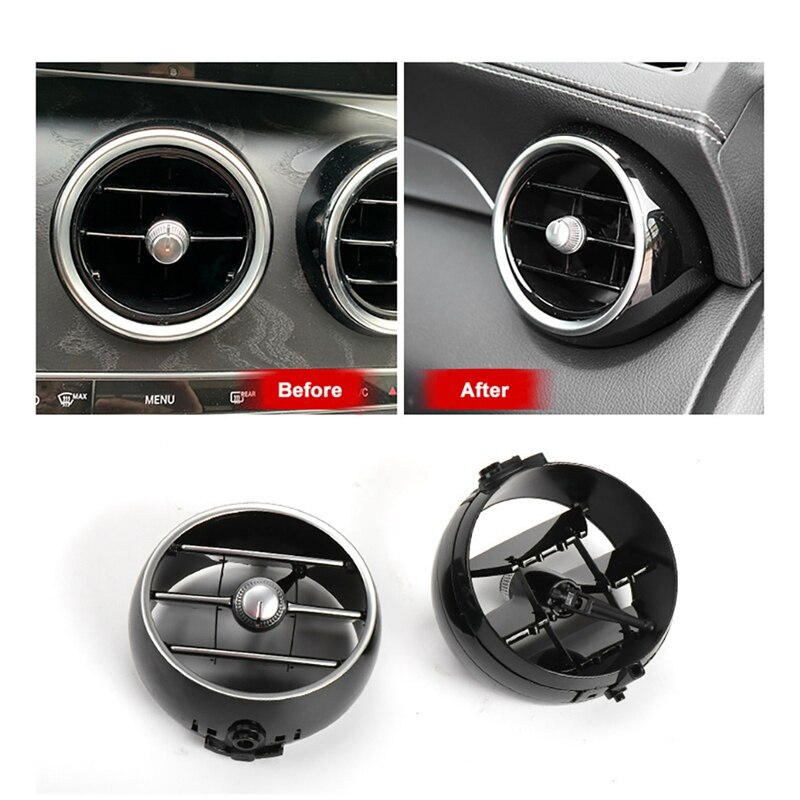 Instrumento de salida de aire acondicionado de escritorio, tobera A/C, ventilación de aire, accesorios plegables para Benz clase C W205 GLC W253 15-21