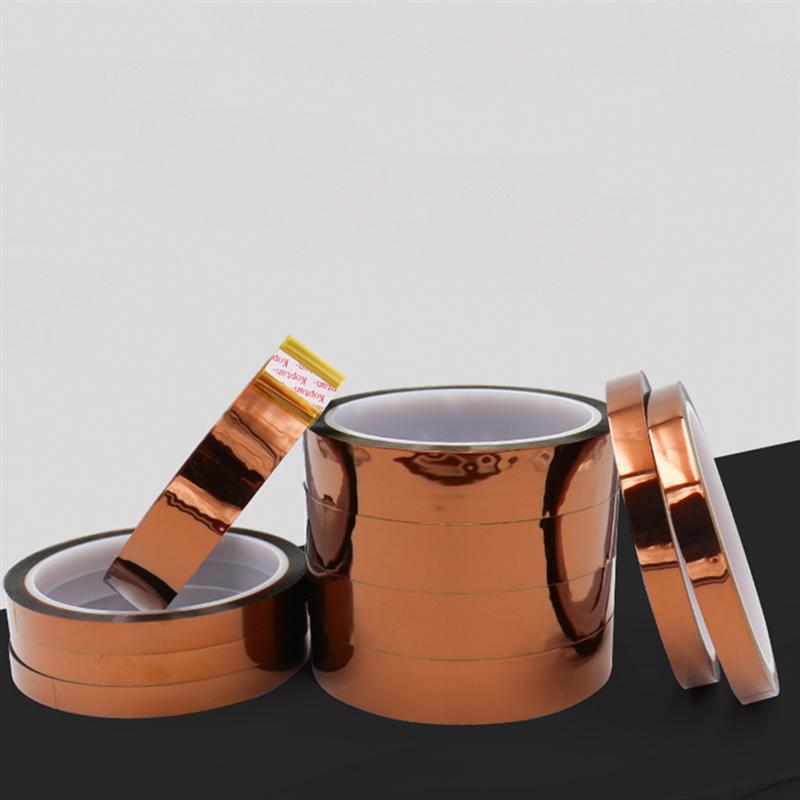 4 Rolls Hittebestendig Tape Multi-Purpose Duurzaam Nuttig Polyimide Tape Band Voor Masking Solderen Splicing Draden