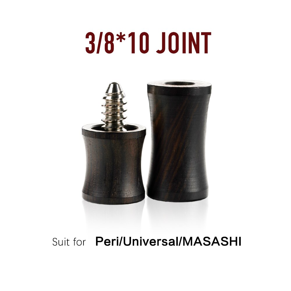 Billar Protector de articulaciones Radial Pin 5/16*14 3/8*11 3/8*10 ondulado Pin Uni-Loc conjunto tapas de ébano, palisandro billar Accesorios: Protector 7A