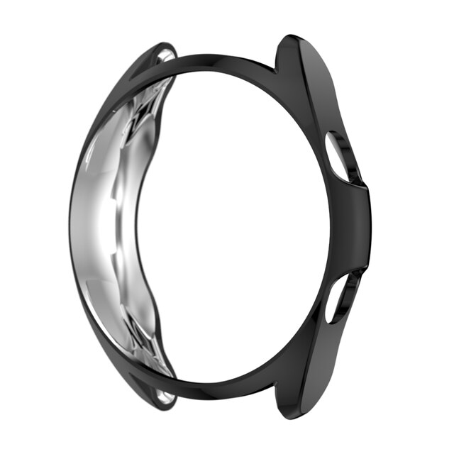 Protective Case For Samsung Galaxy Watch 3 41mm 45mm Smart Watches Plating TPU Frame Shell Protector Smart Accessories Cover: Black / Galaxy 3 41mm