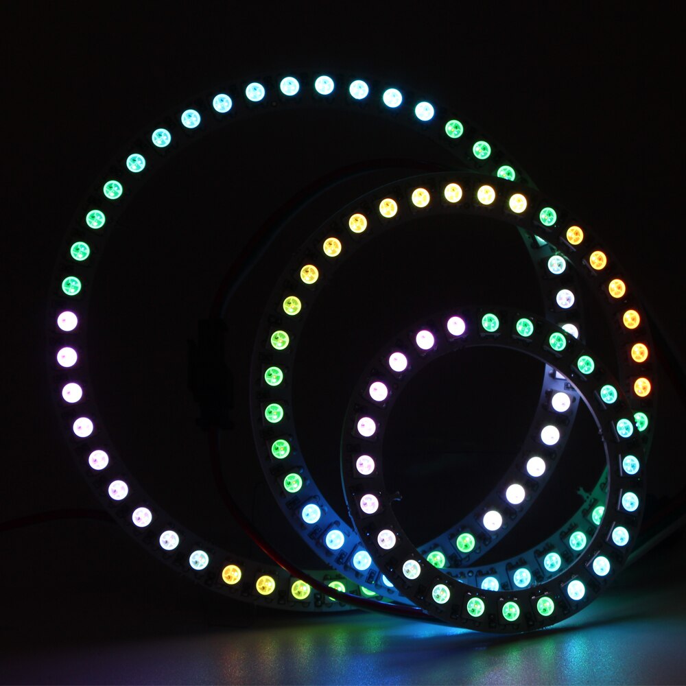 1pcs WS2812B LED Ring 8/16/24/35/45 Bit LEDS SK6812 ws2812b WS2812 5050 RGB Addressable Pixel LED Module Strip Light DC 5V