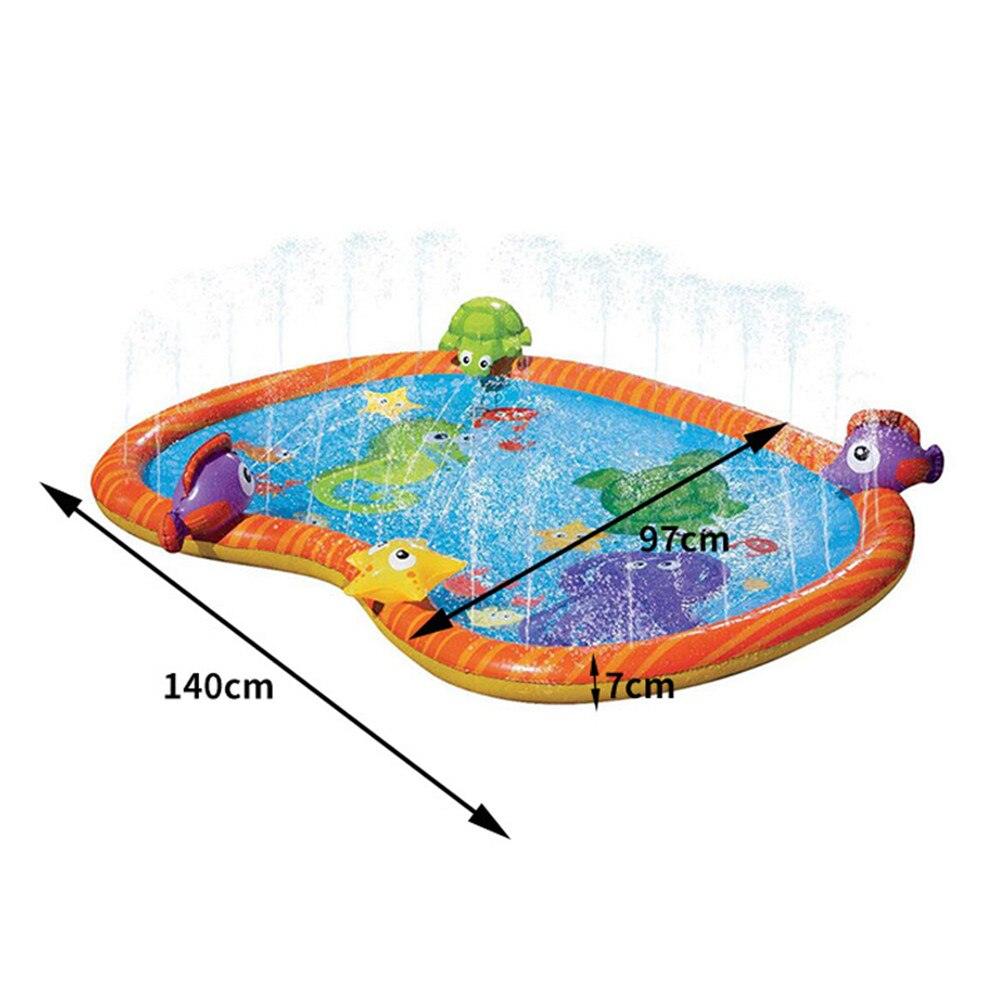 Water Sprinkler Zwembad Kids Sprinkler Splash Pad Fun Zomer Spray Speelgoed Opblaasbare Splash Mat Kinderen Outdoor Water Spel Speelgoed