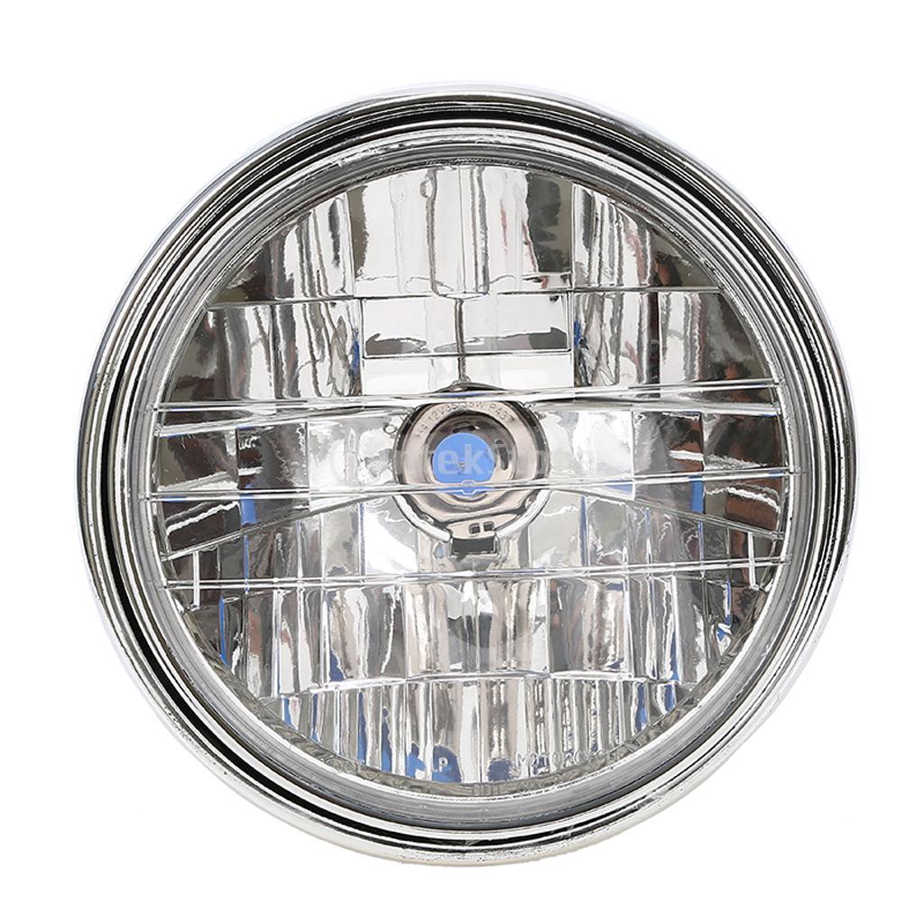 20cm Motorrad Halogen Scheinwerfer Runde Chrom 12V Kopf Licht Lampe Für Hornisse 250 600 900 Honda CB400 500 1300 VTEC VTR 250