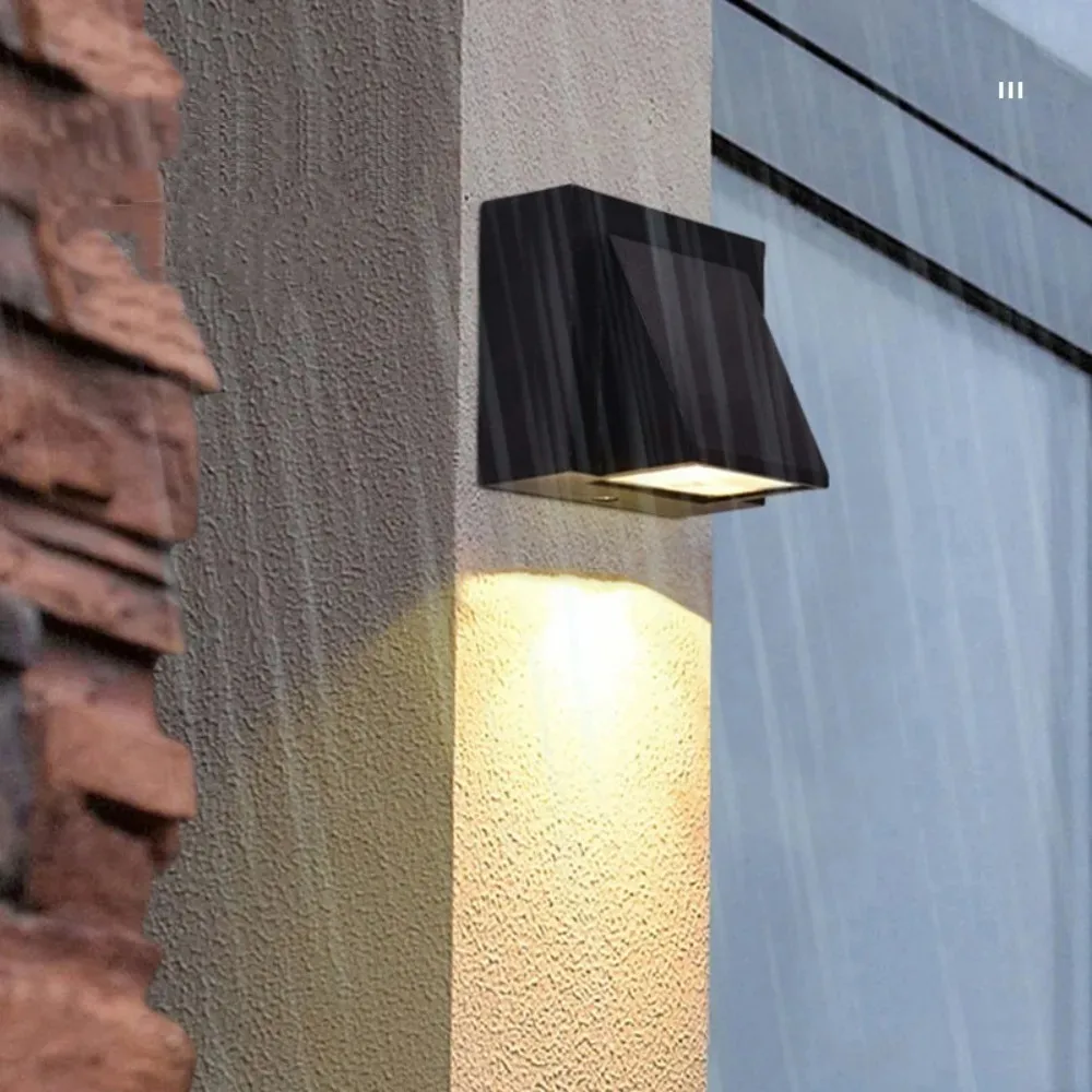 Moderne Eenvoudige 5 W Aluminium Afwerking Wandlamp Ip65 Waterdicht Buiten Straat Binnenplaats Villa Hotel Verlichting Led Outdoor Wandlamp