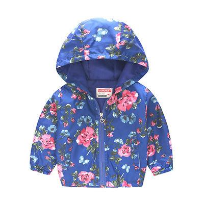 Leuke Bloem Lente Kinderen Jas Herfst Kinderen Jas Jongens Bovenkleding Jassen Actieve Jongen Windjack Baby Kleding Kleding: blue / 6T