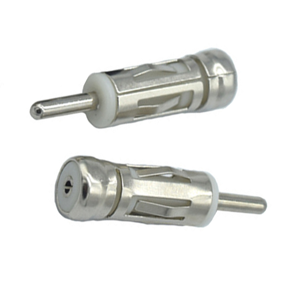 Antenna Adapter Universal Car Vehicle Aerial Antenna Mast Adapter Stereo Radio ISO To Din Metal Alloy Mast Adapter Connector