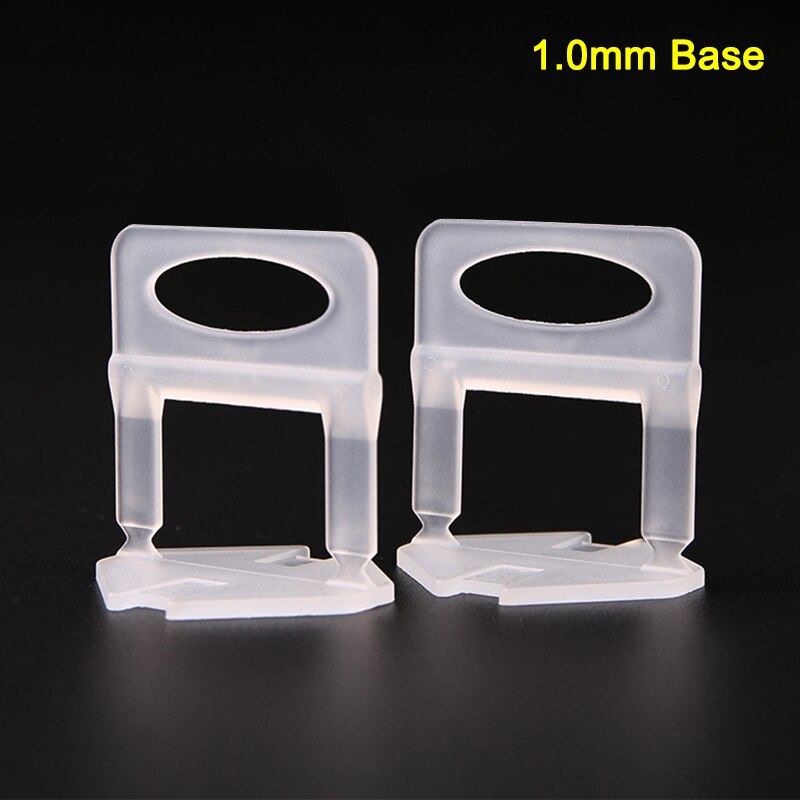 Tile Leveling System Floor Tile Leveling SVP Construction Tool Decoration Laying Tile Tool Set: 1.0mm 100pcs