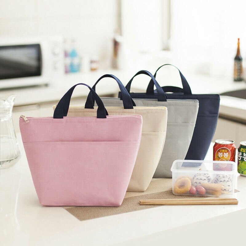 Portable Insulated Thermal Cooler Bento Lunch Box Tote Picnic Storage Bag Pouch