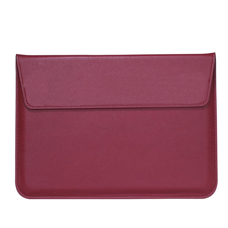 Laptop Anti-Scratch Protective Bag Envelope Case Shockproof Foldable PU Leather