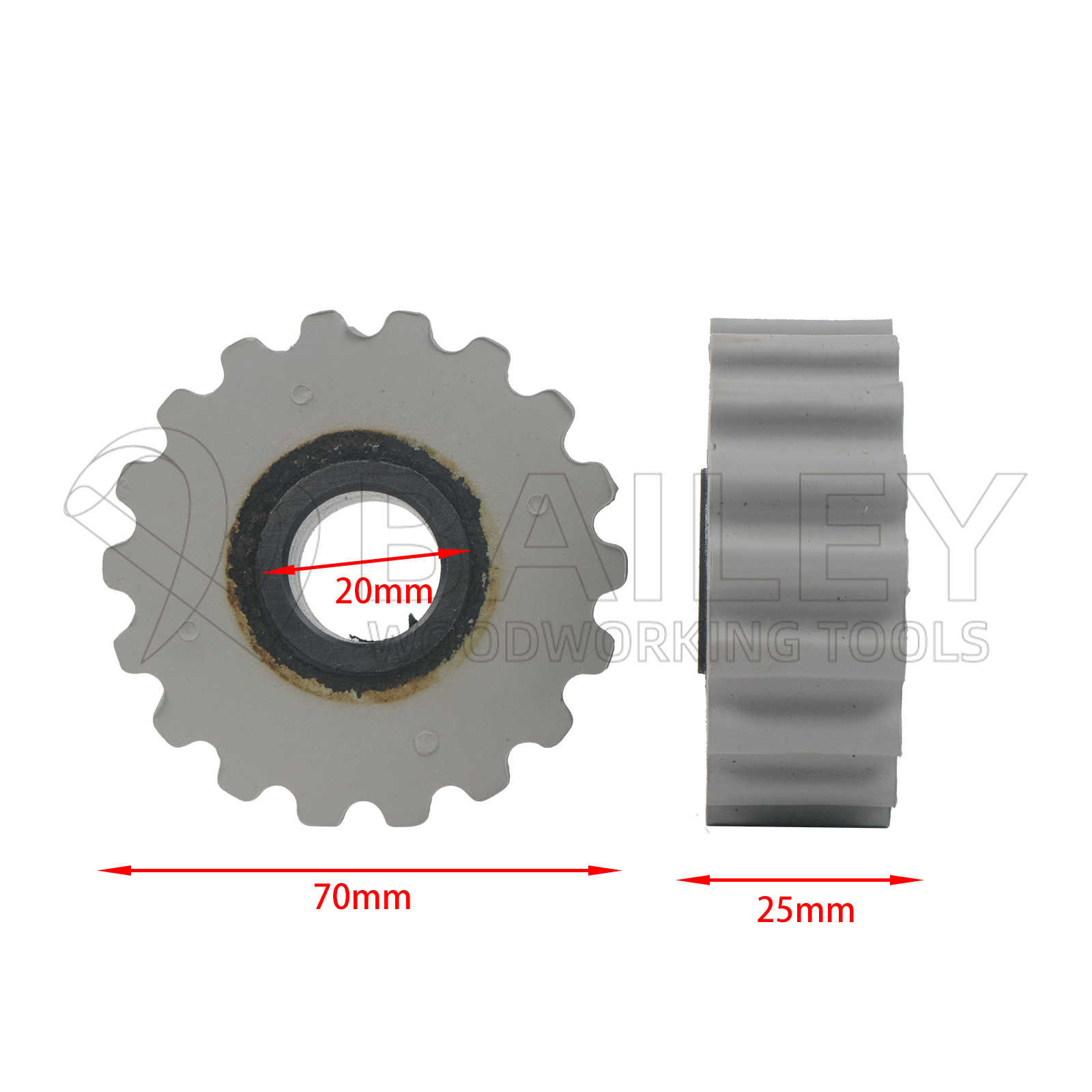 BAILEY 10PCS 70x20x25mm Presse Rad Gummi Roller für Homag Brandt Kantenanleimmaschine Holzbearbeitung Werkzeug Zubehör: Default Title