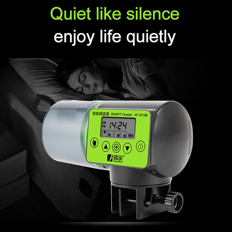 Fish tank 200ml intelligent automatic fish feeder tool intelligent timing feeder food feeding distributor digital aquarium acces