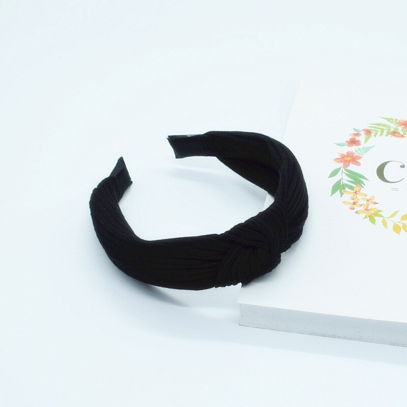 Diadema anudada para niña y mujer, bandanas con lazo de lana, diadema con orejas de animales, turbante, accesorios para el cabello, 1 ud.: 4