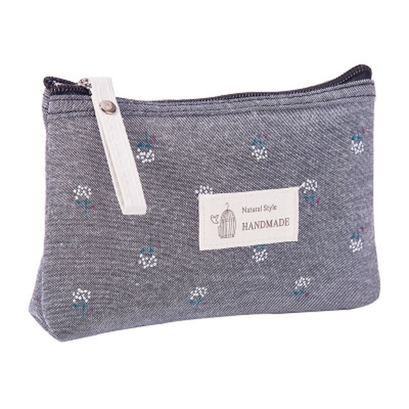 Druck Kosmetik Tasche Blume Muster Make-Up Fall Tasche Nette Reise Veranstalter Frauen Kosmetik Taschen: D