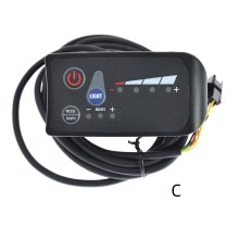 Led display elsykkel e-sykkel 24v/36v/48v hastighetskontroll 810 instrument led display kontroller plastpanel sykkeltilbehør: C48v
