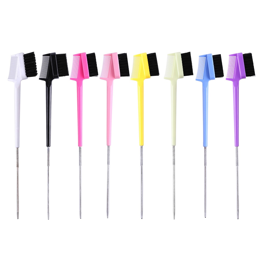 Edge Brush Comb Vendor Double Sided 3 in 1 Edge Control Brush For Baby Hair Salon Hair Comb Brushes Beauty Tools