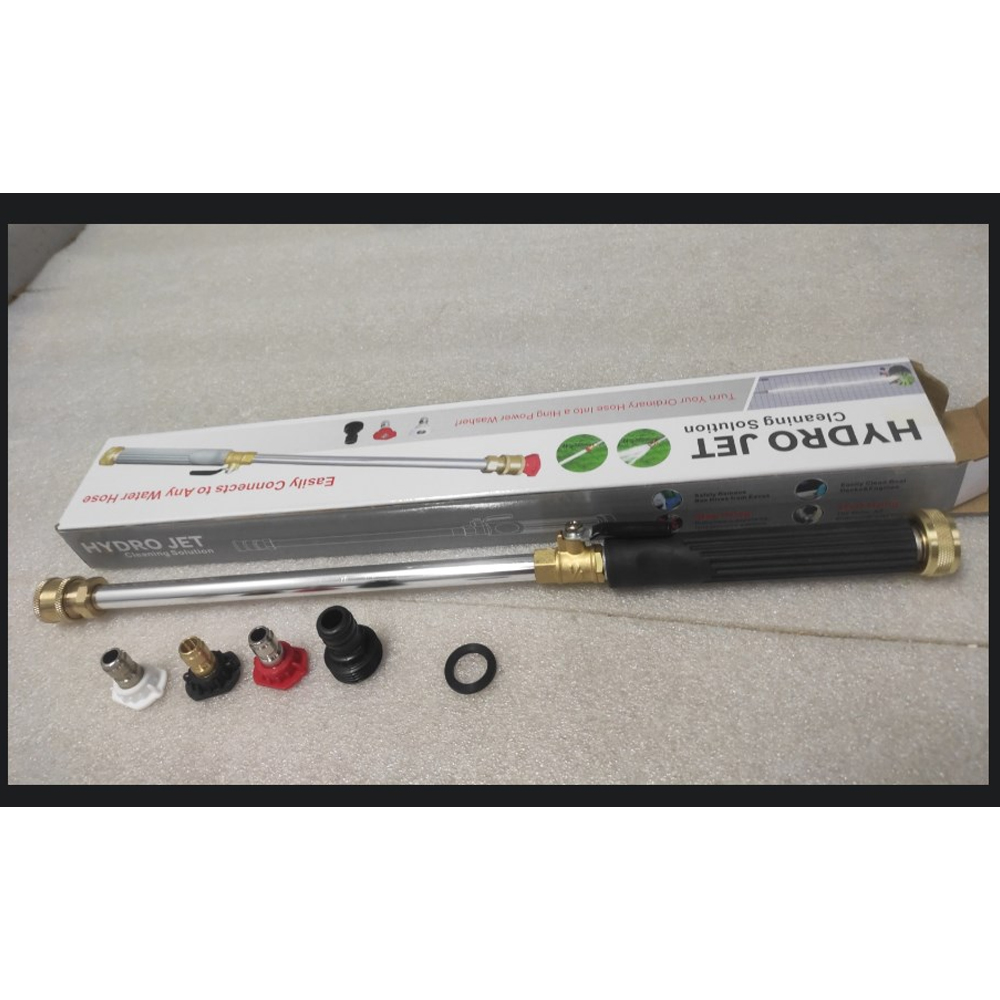 Pressure Washer Wand Heavy-Duty Metal Jet High-Pressure Washer Tools with 2 Nozzles Multipurpose Wash Accessories for Car Garden: Orange