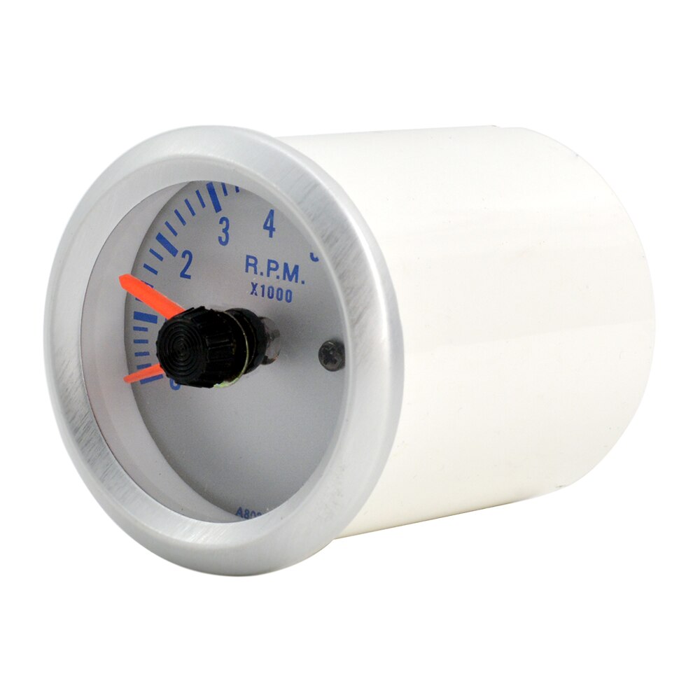 2" 52mm Car Rev Counter Tachometer Pointer Gauge 0-8000 RPM Meter Call The Police Rotation Setup