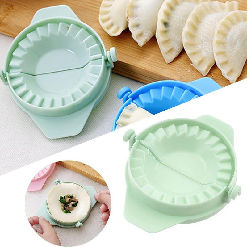 Køkken 7cm dumpling forme plast dej presse dumpling pie ravioli form madlavning wienerbrød kinesisk mad jiaozi maker værktøj