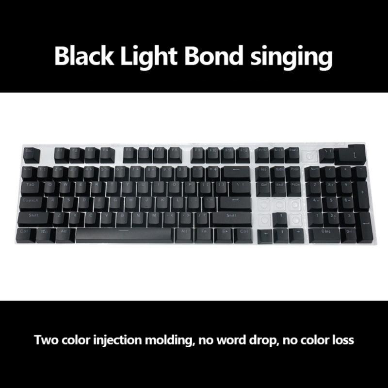 Black Pink Purple Blue Mechanical Keyboard Key Cap 104 Keycap ABS Transparent Key Cap For Gaming Mechanical Keyboard MX Keycaps: 05