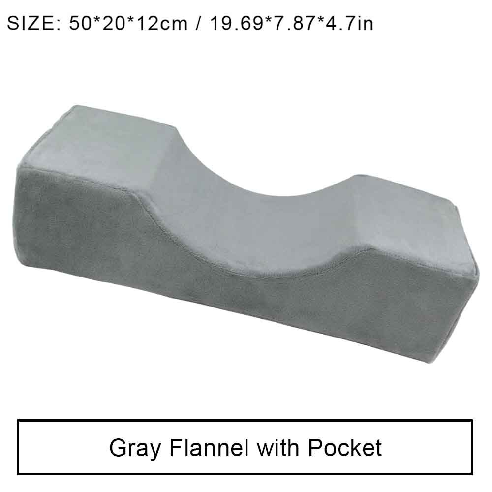 Wimper Extension Kussen Met Acryl Lash Kussen Plank Stand Up Salon Enten Wimpers Kussen Salon Hoofdsteun Neksteun: grey