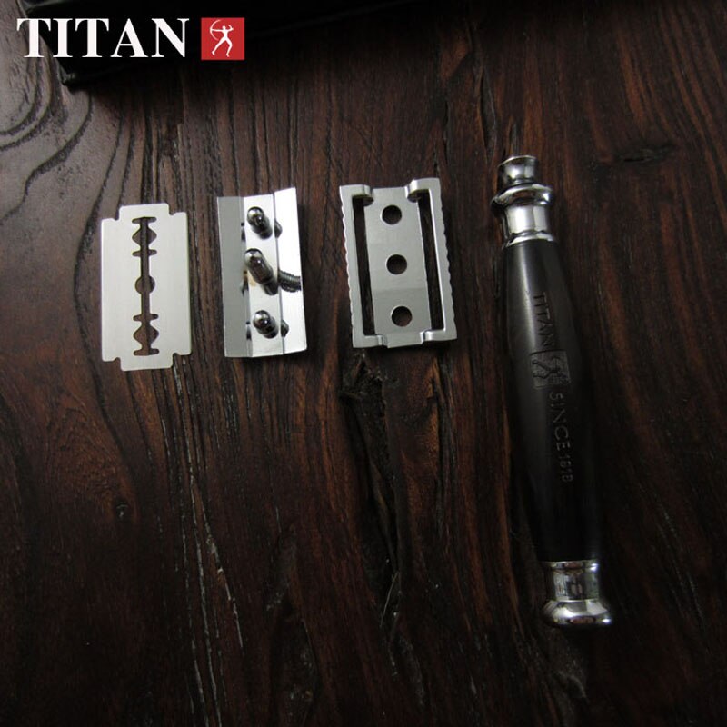 Titan dobbeltkantet sikkerhedsskraber træhåndtag med rustfri stål del