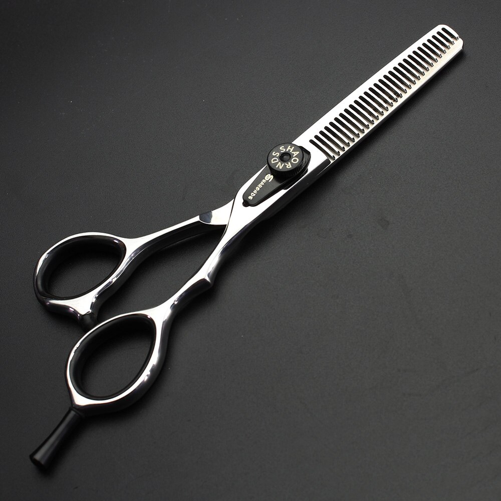 Sharonds 5.5/6 Inch Japanse Professionele Kapsalon Speciale Haar Schaar Plat Knippen Schaar + Verdund Schaar Set