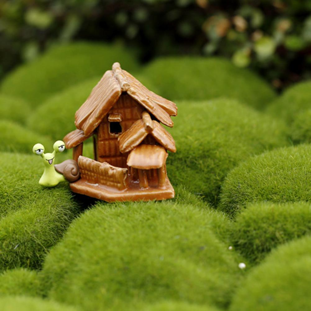 Lipfer 6 stks/pak Nep Groen Schuim Mos Steen Kunstmatige Bloem Hout Chip Micro Landscap Gras Plant Huisdier Speelgoed Huis Tuin Decoratie