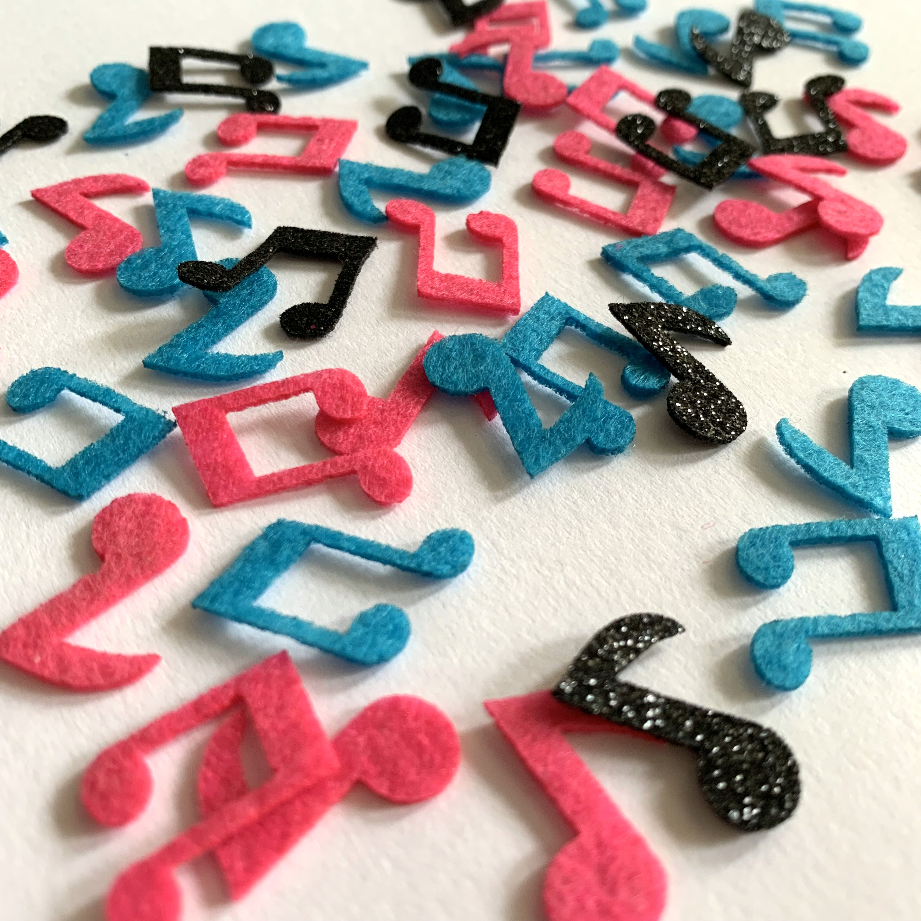 Music Note Confetti Happy Birthday Party Table Scatters Decorations Glitter non-woven Party Supplies Kids Room Deco