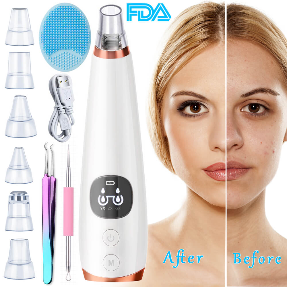 Blackhead Acne Remover Vacuum Machine Black Head Face Skin Care Cleaner Pore Nose Suction Facial Removal Extractor