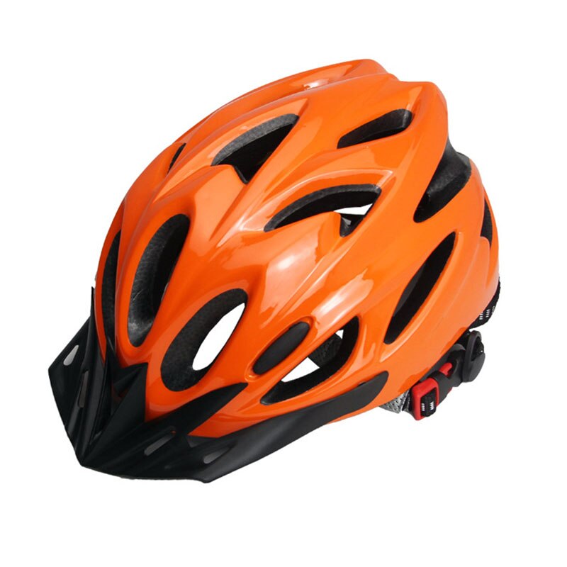Fietshelm Rijden Helm Een Stuk Molding Unisex Security Fietsen Apparatuur Elektrische Auto Super Licht Ademend Eps Foam Pc: orange
