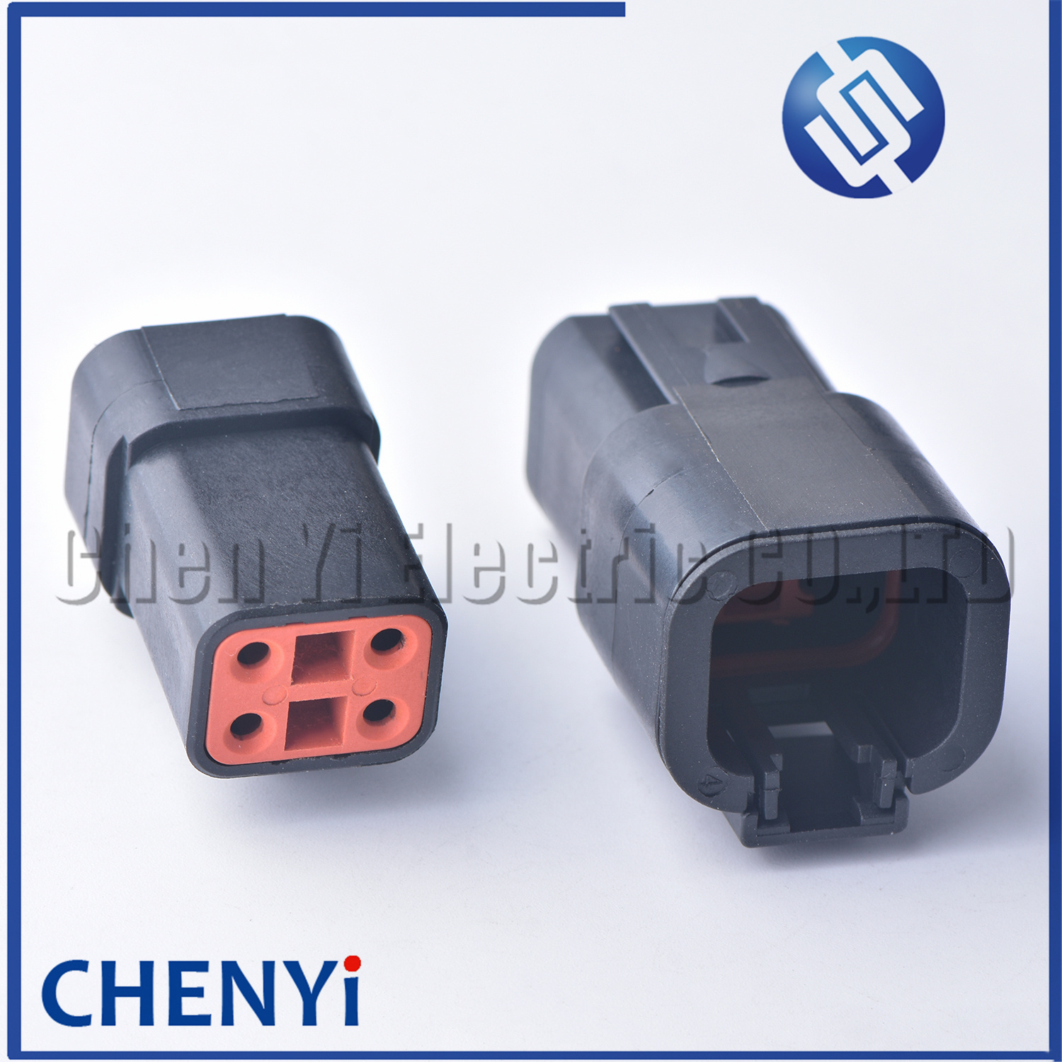 Black DTP series 4 Pin Male Female Automotive Waterproof Connector Plug DTP06-4S DTP04-4P For cummins ECM Power Connector Module
