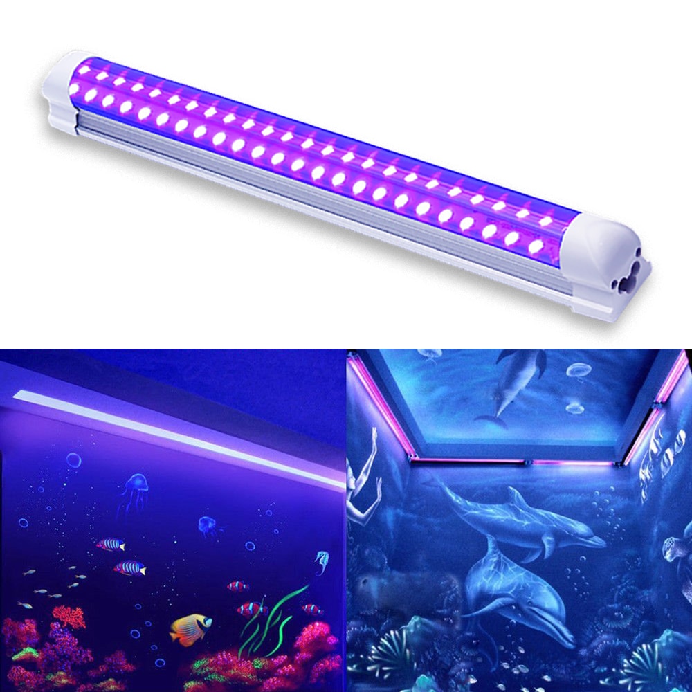 LED UV Black Light Fixtures 10W DJ Strip Lights Effect led Stage Purple Integrated Tube For Disco Bar Club Party Body Paint