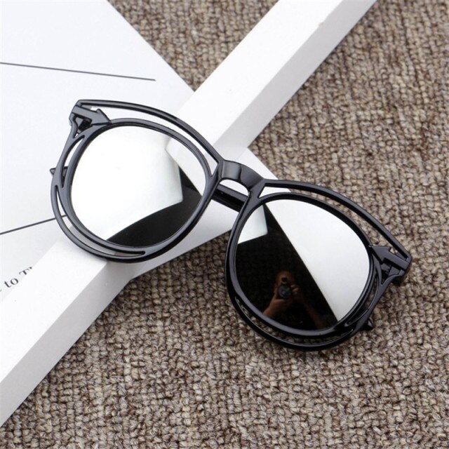 Nueva Color dulce para niños gafas de espejo reflexivas Unisex niños niñas gafas de sol niños gafas bebé protección UV: 11