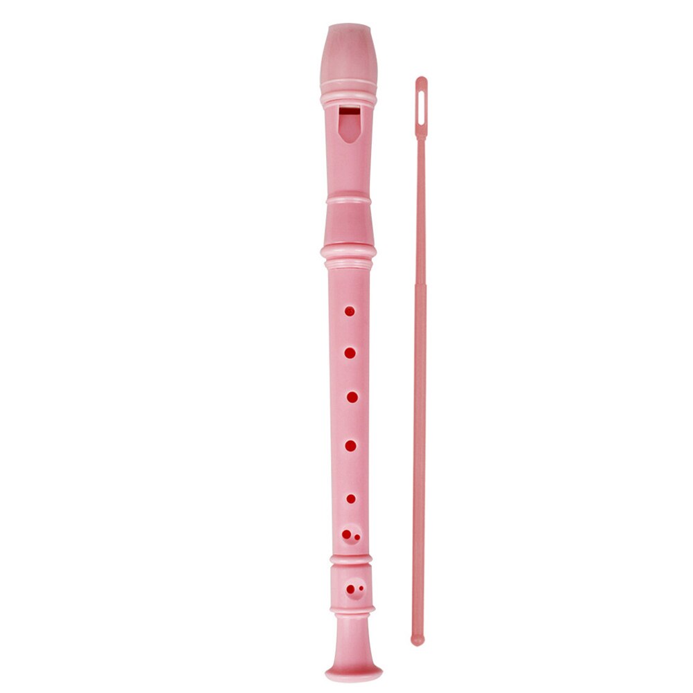 Clarinetto per Bambini - Strumento Musicale ABS - Flauto Dolce per Principianti - 32.5cm - con Bastoncino Pulizia: Rosa