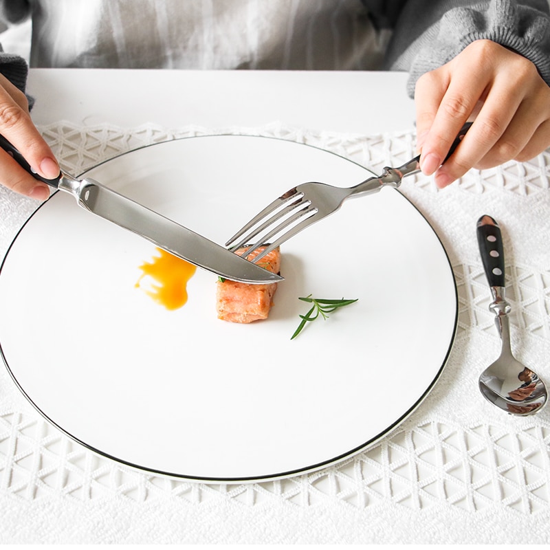Koreansk stjerne bestiksæt rustfrit stål bestik steak kniv boligtilbehør