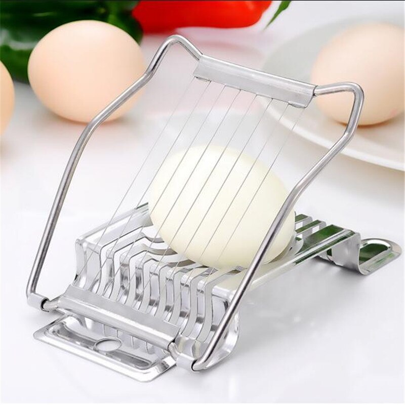 CTREE de huevo de acero inoxidable dispensador de corte huevos herramientas rebanadoras divisores y divisor cortes Cocina Esencial herramientas de la cocina C427