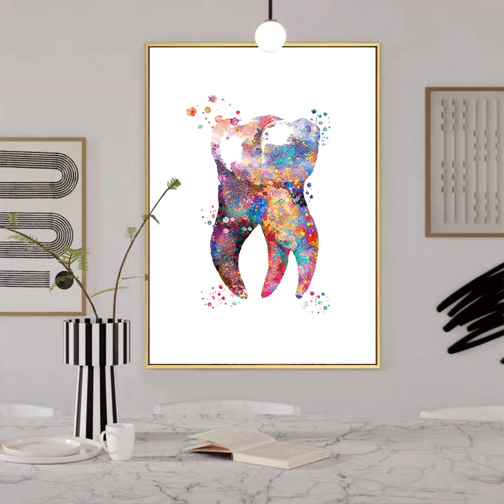 Dents affiches dentisterie peintures dentaire affiche dents photo dentaires Art imprime médecine mur photos dentiste décoration