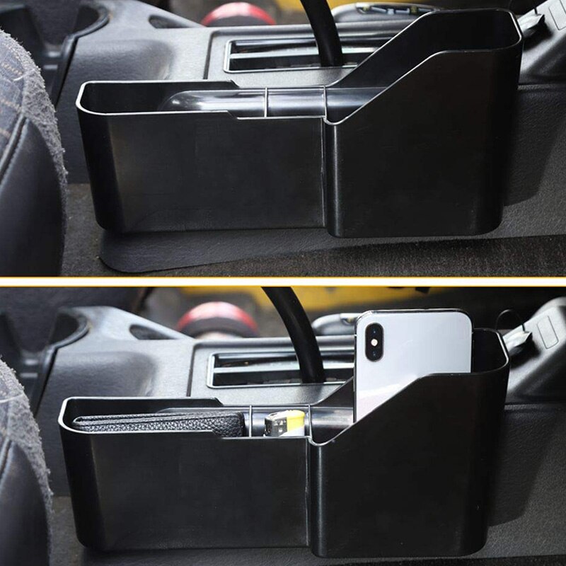 Car Gear Shift Side Storage Box Phone Card Holder Co-Pilot Seat Side Organizer for Jeep Wrangler TJ 1997